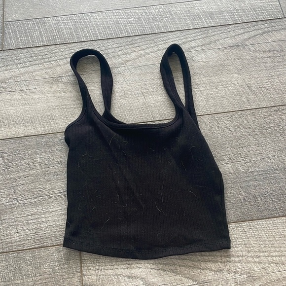 Tilly's Destined Size XS Black Crop Top Tank Top - Picture 3 of 5